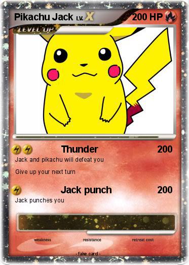 Pokemon Pikachu Jack