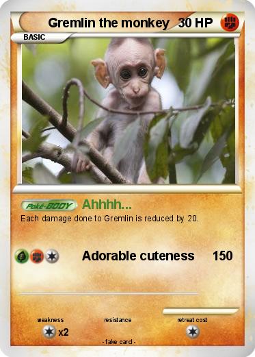 Pokemon Gremlin the monkey
