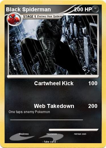 Pokemon Black Spiderman