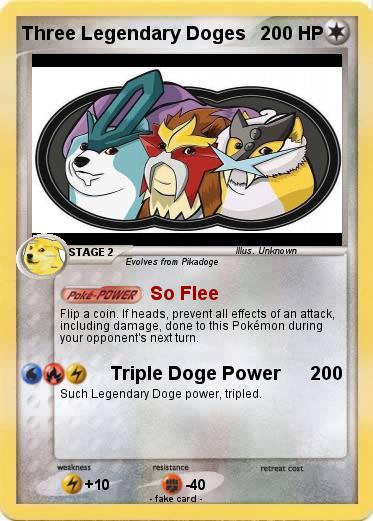 Pokemon Three Legendary Doges