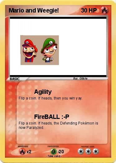 Pokemon Mario and Weegie!