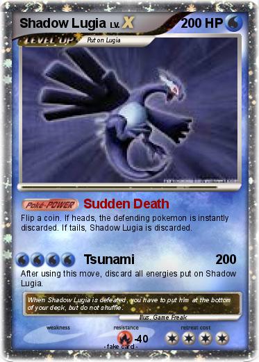 Pokemon Shadow Lugia