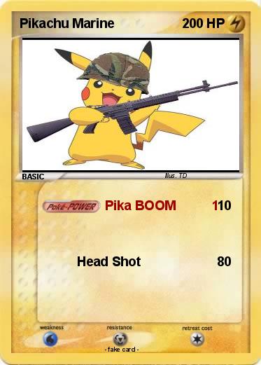 Pokemon Pikachu Marine
