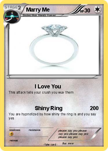 Pokemon Marry Me