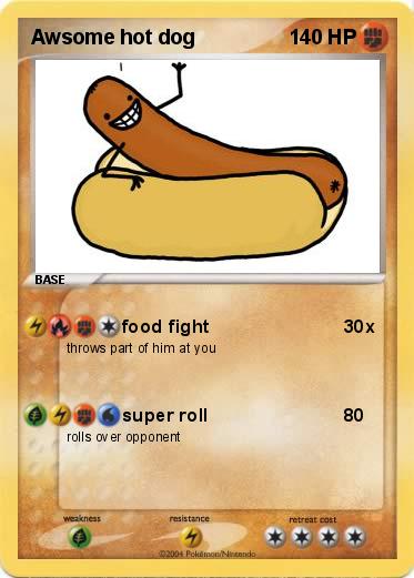 Pokemon Awsome hot dog