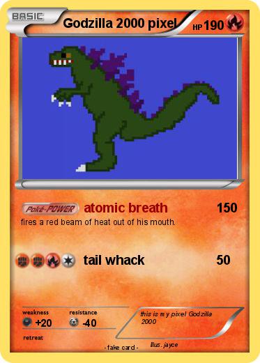 Pokemon Godzilla 2000 pixel
