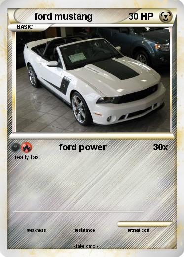 Pokemon ford mustang