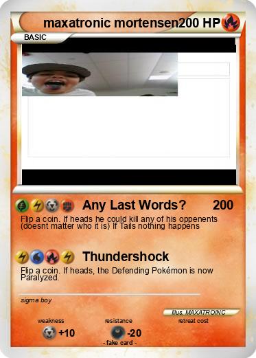 Pokemon maxatronic mortensen