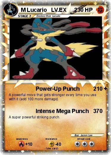 Pokemon M Lucario   LV.EX     2