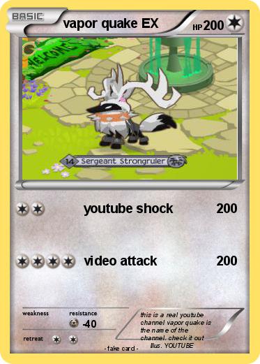 Pokemon vapor quake EX