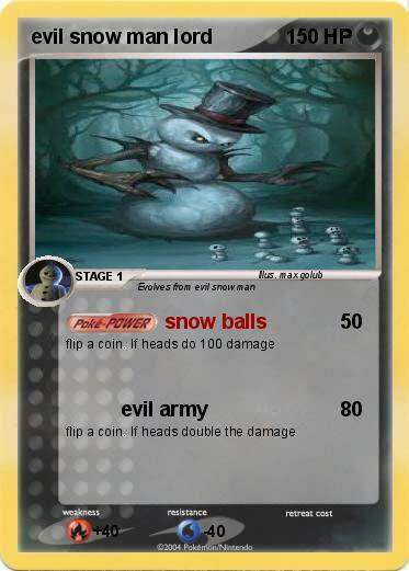 Pokemon evil snow man lord