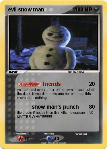 Pokemon evil snow man