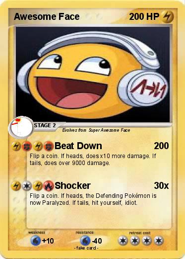 Pokemon Awesome Face