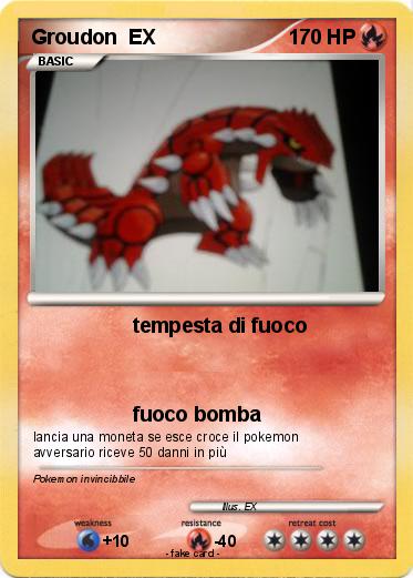Pokemon Groudon  EX