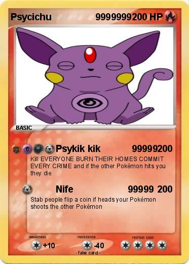 Pokemon Psycichu                 9999999