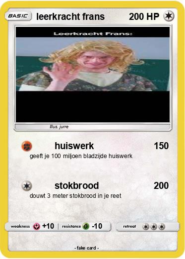 Pokemon leerkracht frans