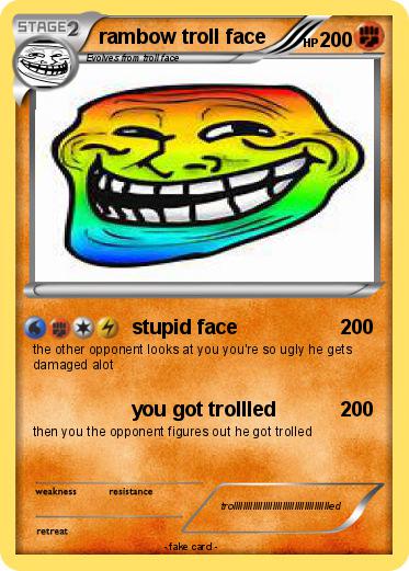 Pokemon rambow troll face