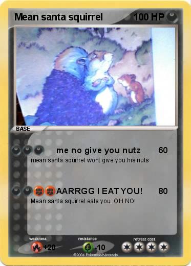 Pokemon Mean santa squirrel