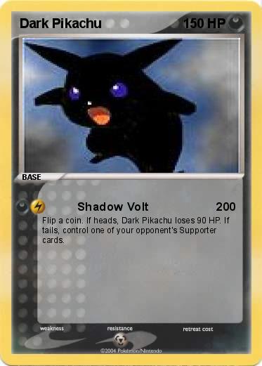 Pokemon Dark Pikachu
