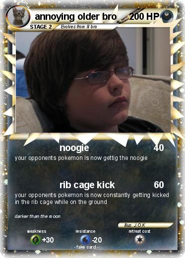 Pokemon annoying older bro