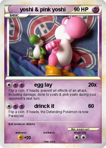 Pokemon yoshi & pink yoshi