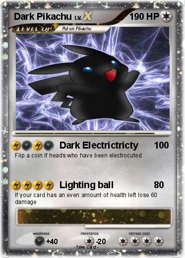 Pokemon Dark Pikachu