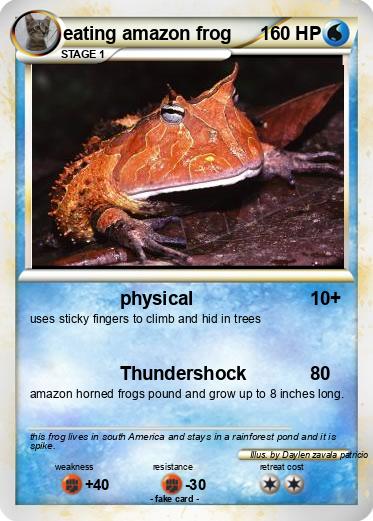 Pokemon eating amazon frog