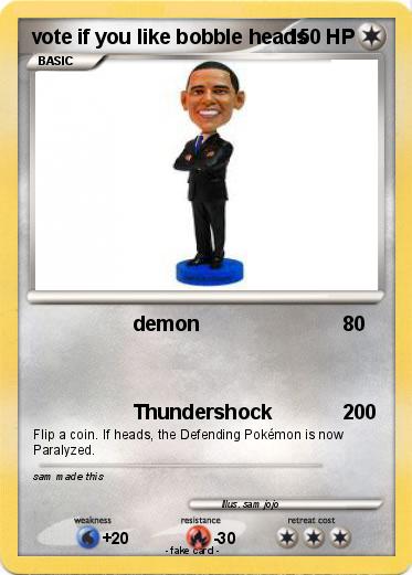 Pokemon vote if you like bobble heads