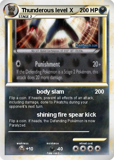 Pokemon Thunderous level X