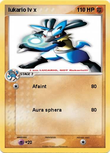 Pokemon lukario lv x 