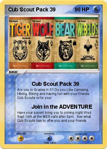 Pokemon Cub Scout Pack 39