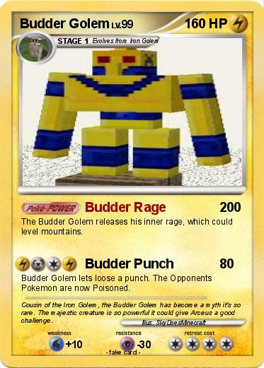 Pokemon Budder Golem