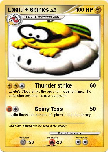 Pokemon Lakitu + Spinies
