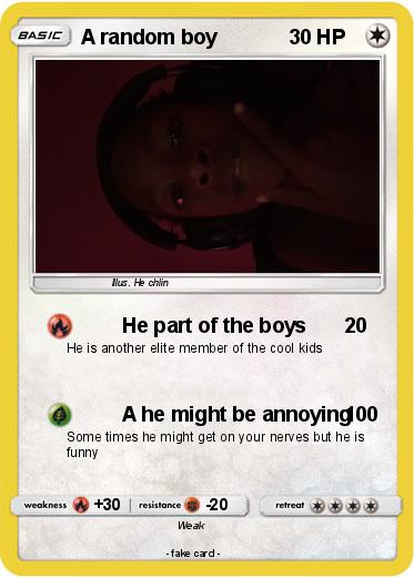 Pokemon A random boy