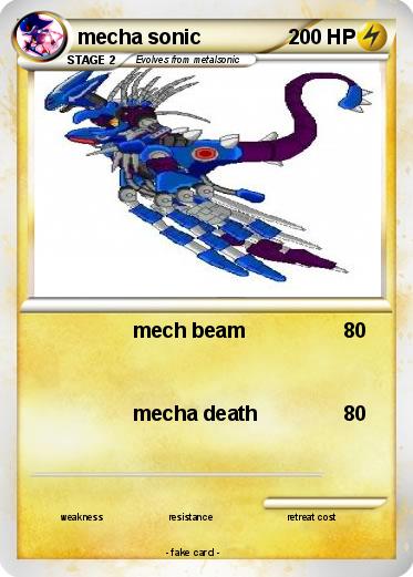 Pokemon mecha sonic