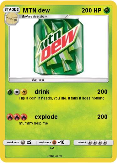 Pokemon MTN dew