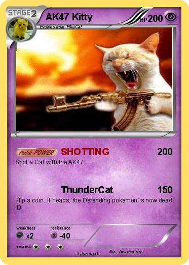 Pokemon AK47 Kitty