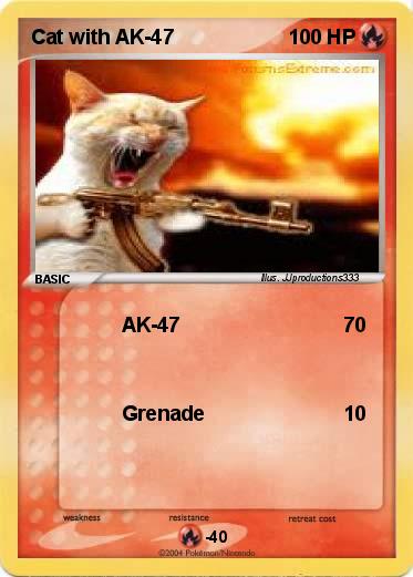 Pokemon Cat with AK-47