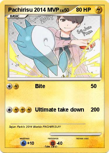 Pokemon Pachirisu 2014 MVP