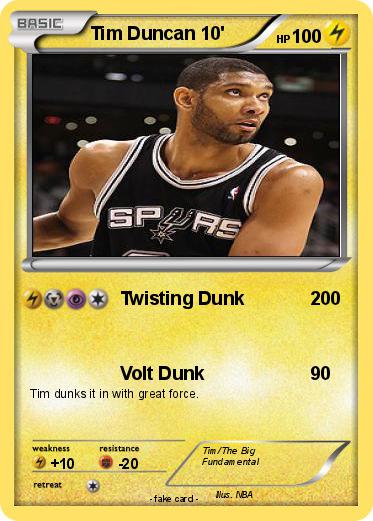Pokemon Tim Duncan 10'