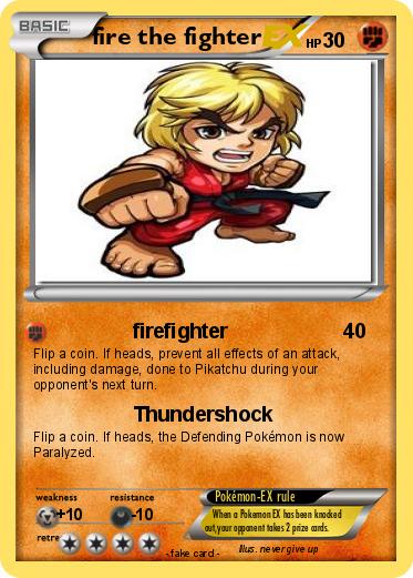 Pokemon fire the fighter