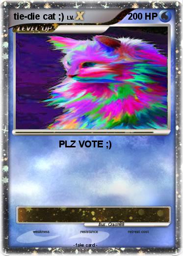 Pokemon tie-die cat ;)