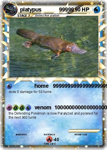 Pokemon platypus            99999