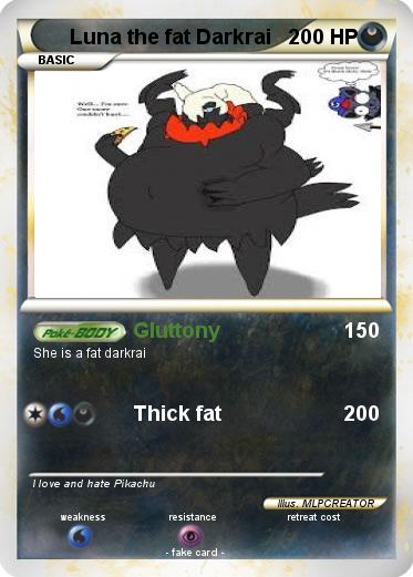 Pokemon Luna the fat Darkrai