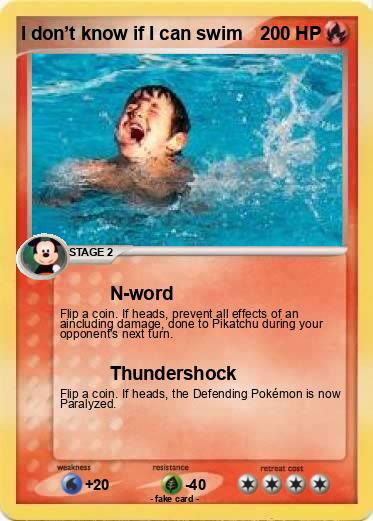 Pokemon I don’t know if I can swim