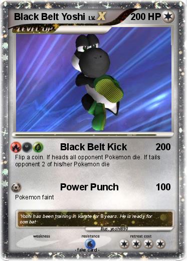 Pokemon Black Belt Yoshi