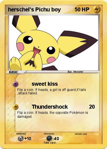 Pokemon herschel's Pichu boy