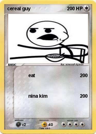 Pokemon cereal guy