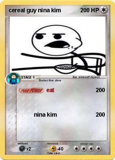 Pokemon cereal guy nina kim