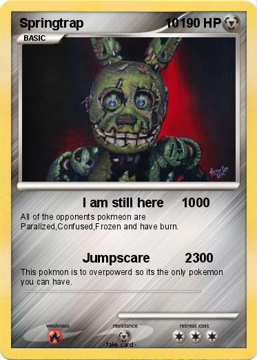 Pokemon Springtrap                       10 Pokemon Springtrap                       10